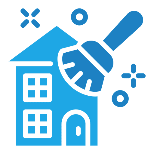 Airbnb and short-term rental cleaning icon